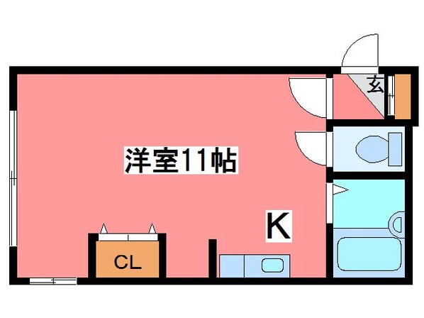 リビング西岡の物件間取画像